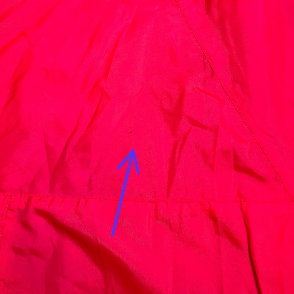 VNTG Nike Anorak Windbreaker Neon Pink Jacket Blue Swoosh Colorblock 90S XL READ - Picture 11 of 12